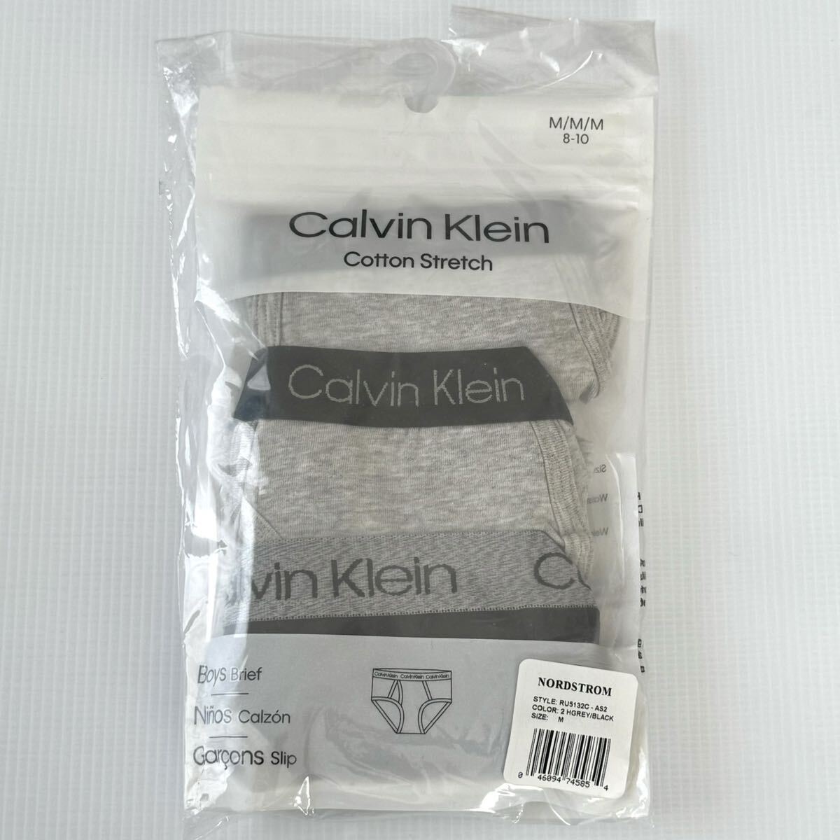  Calvin Klein for children cotton stretch Brief 3 pieces set M size 