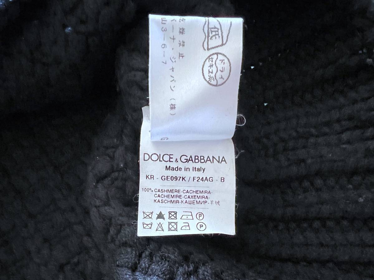 DOLCE&GABBANA cashmere 100% thick knitted 46