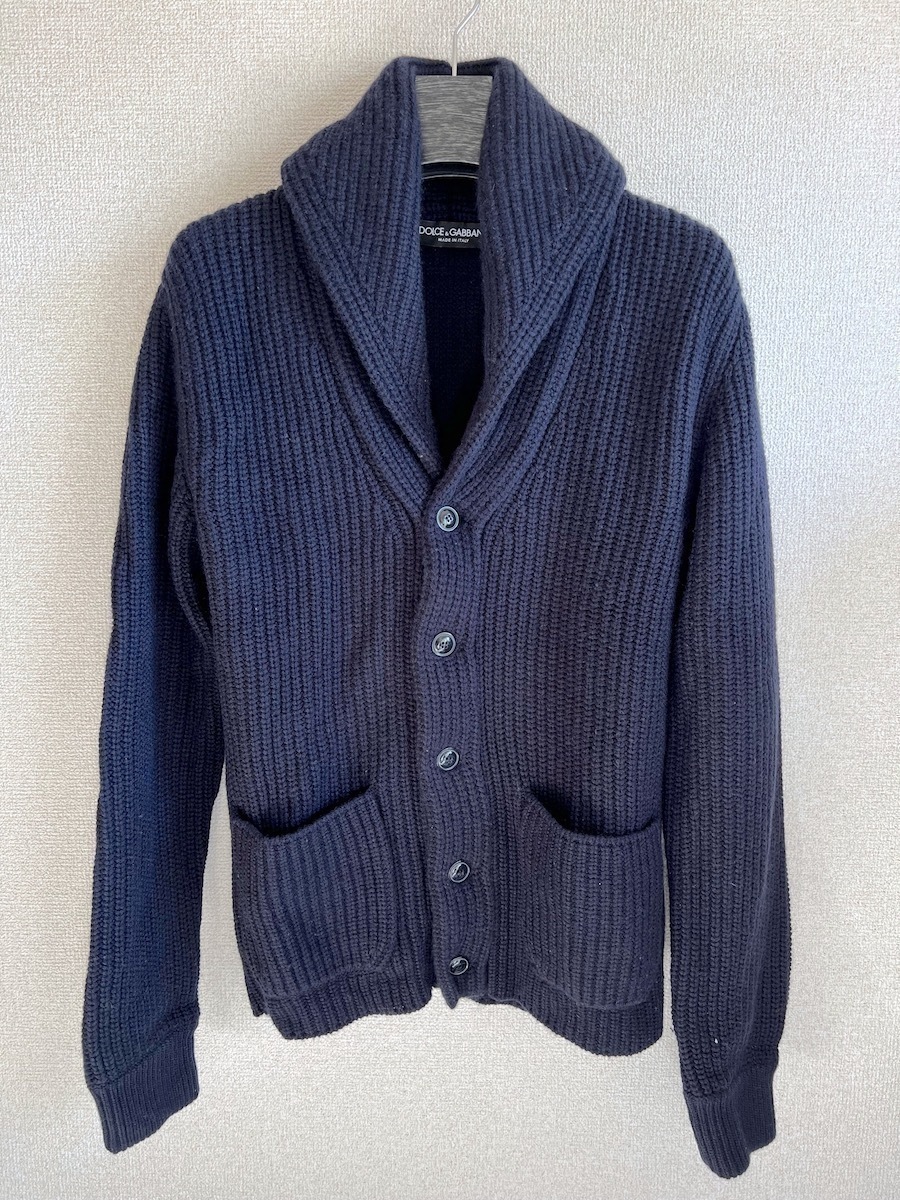  regular price 70 ten thousand DOLCE&GABBANA cashmere 100% knitted jacket 46