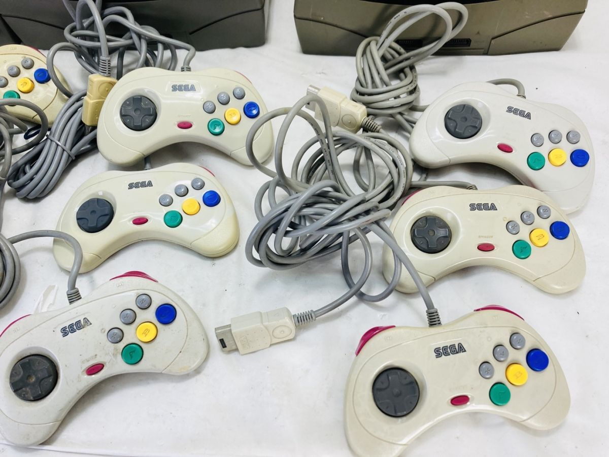 SEGA SEGA セガサターン本体 後期有 コントローラー まとめ HST-3200 3220 HY-240328003_画像5