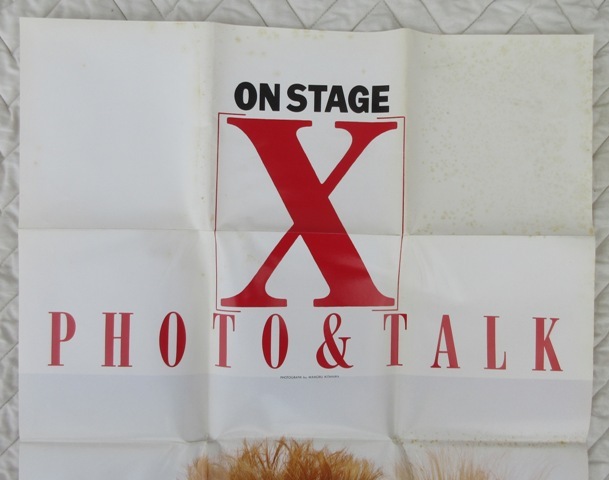 * клик post Y185*X ONSTAGE PHOTO&TALK общая длина 150. прямоугольный постер X-JAPAN X Japan HIDE YOSHIKI