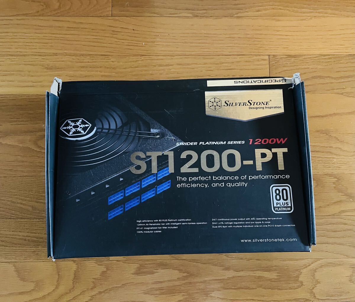 SilverStone 1200W 電源ユニット PC PLATINUM 80PLUS①_画像1