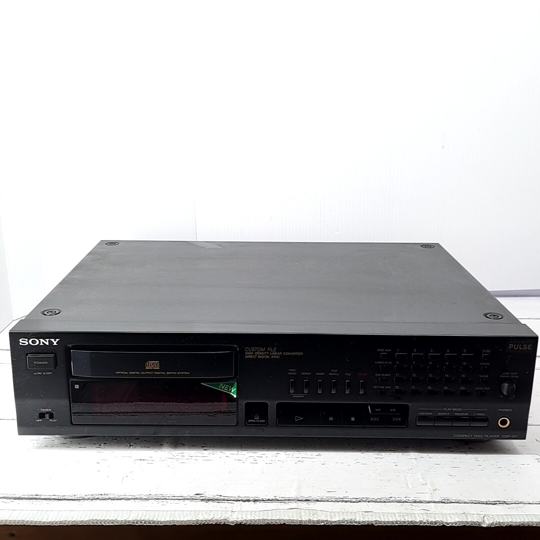 【CD再生 音出し確認済】SONY CDP-911 COMPACT DISC PLAYER Stereo Audio ソニー CDプレイヤー ステレオ オーディオ SN45415023の画像1