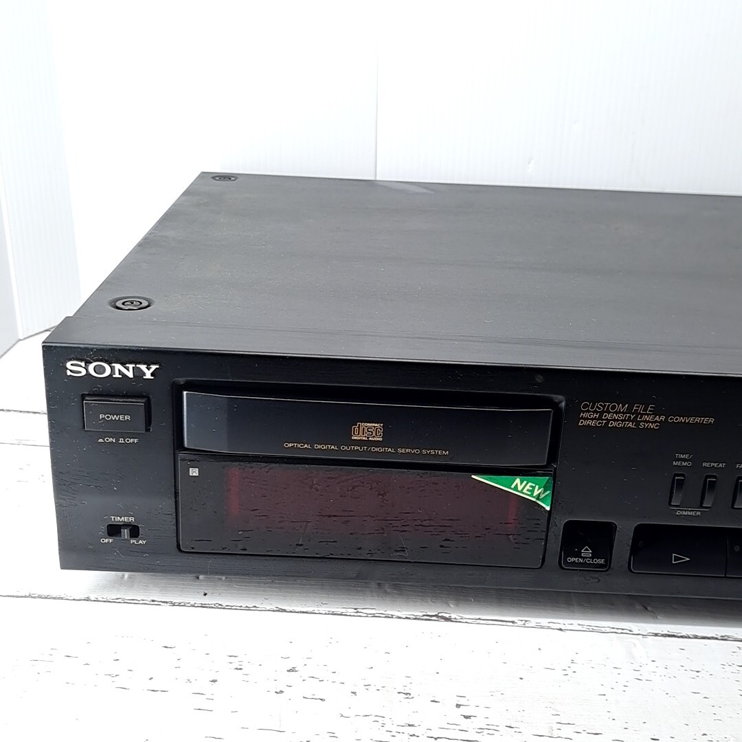 【CD再生 音出し確認済】SONY CDP-911 COMPACT DISC PLAYER Stereo Audio ソニー CDプレイヤー ステレオ オーディオ SN45415023の画像2
