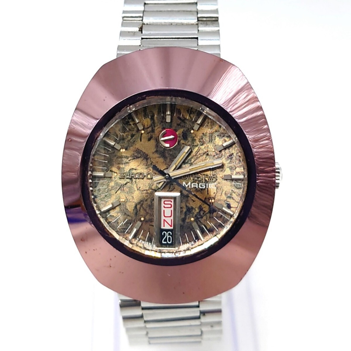 【希少文字盤】 ラドー ダイアスター 18 マジック デイデイト ダイヤスター 自動巻き RADO DIASTAR メンズ 腕時計 時計 hgs9の画像1