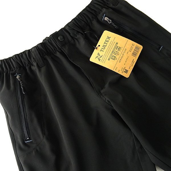  новый товар taru Tec s водоотталкивающий стрейч цельный разрезание climbing брюки M чёрный [LX-61101_10] TULTEX легкий весна лето легкий брюки уличный 