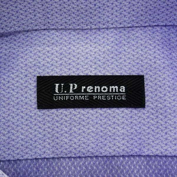 新品 レノマ ジオトメリック ボタンダウン 半袖 ドレスシャツ 41(L) 薄紫 【YEN806_265】 U.P renoma 春夏 サマー クールビズ 形態安定の画像10