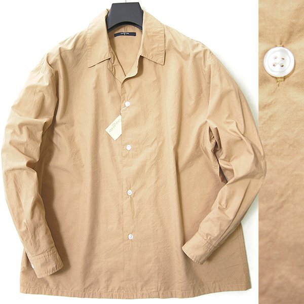 新品 Grand PARK ニコル 日本製素材 オープンカラー シャツ 46 (M) 【I52614】 NICOLE 春夏 メンズ 長袖 オーバーサイズ カジュアルの画像1