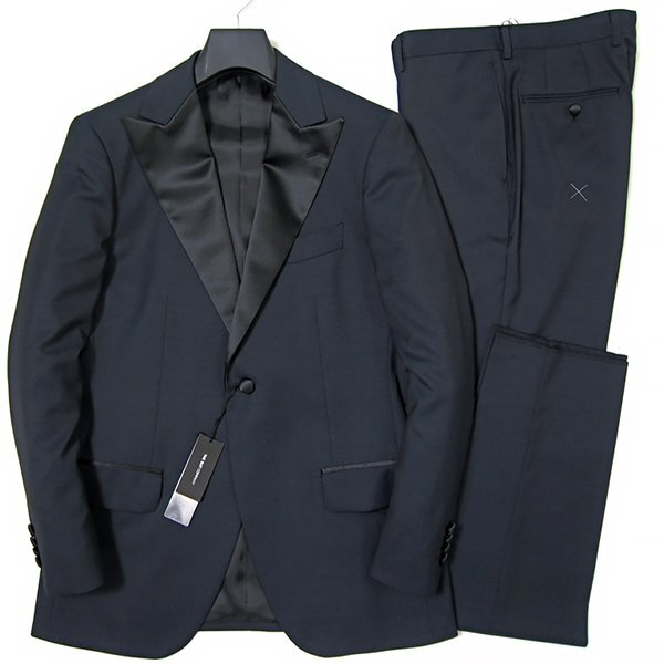  new goods suit Company formal tuxedo suit A7 (LL) navy blue [J57852] 180-6D all season men's pi-k gong peru. peach .