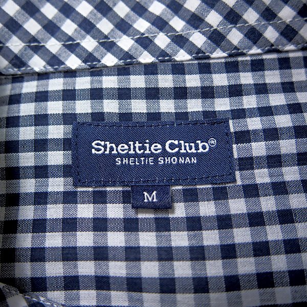 新品 シェルティークラブ 24SS ギンガムチェック マリン シャツ L 紺 白 【SH1441103_79】 Sheltie Club 春夏 メンズ シェットランド 長袖_画像10