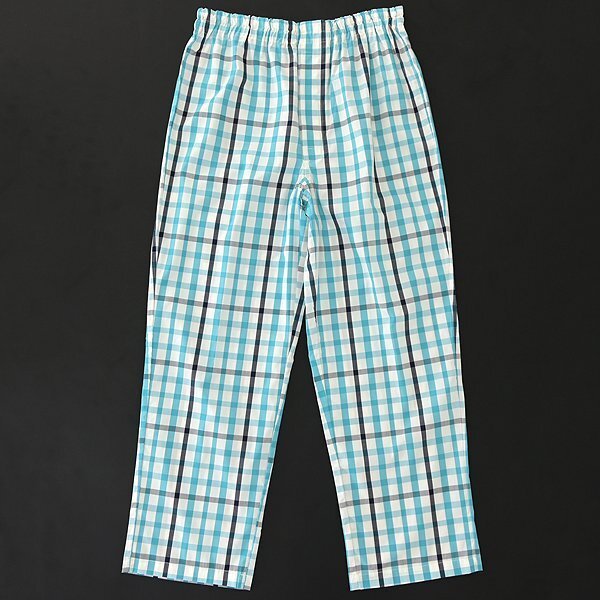  new goods Dux made in Japan spring summer cotton check pattern setup pyjamas L blue green black white [J46358] men's DAKS LONDON shirt pants 