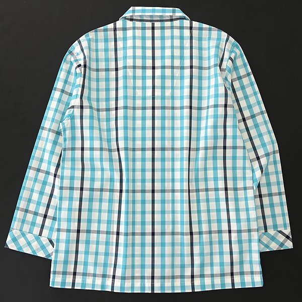  new goods Dux made in Japan spring summer cotton check pattern setup pyjamas L blue green black white [J57565] men's DAKS LONDON shirt pants 