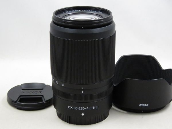 [22458V3]★ほぼ新品級★NIKON Z DX 50-250mm F4.5-6.3 VR フード付き_ほぼ新品級です！!