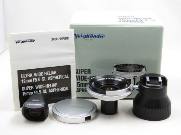 [22483R1]★ほぼ新品級★フォクトレンダー SUPER WIDE-HELIAR 15mm F4.5 SL ASPHERICAL Nikon ファインダー・元箱付き_ほぼ新品級です！!