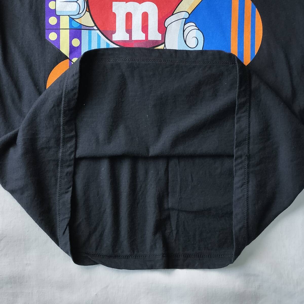 2000's~ M&M's プリントTシャツ ヴィンテージ 100％コットン ブラック 黒 表記Mサイズ USA輸入古着の画像8