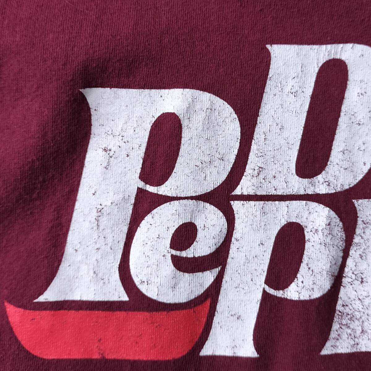 2000's~ Dr Pepper プリントTシャツ ヴィンテージ 100％コットン エンジ 表記Mサイズ USA輸入古着の画像9