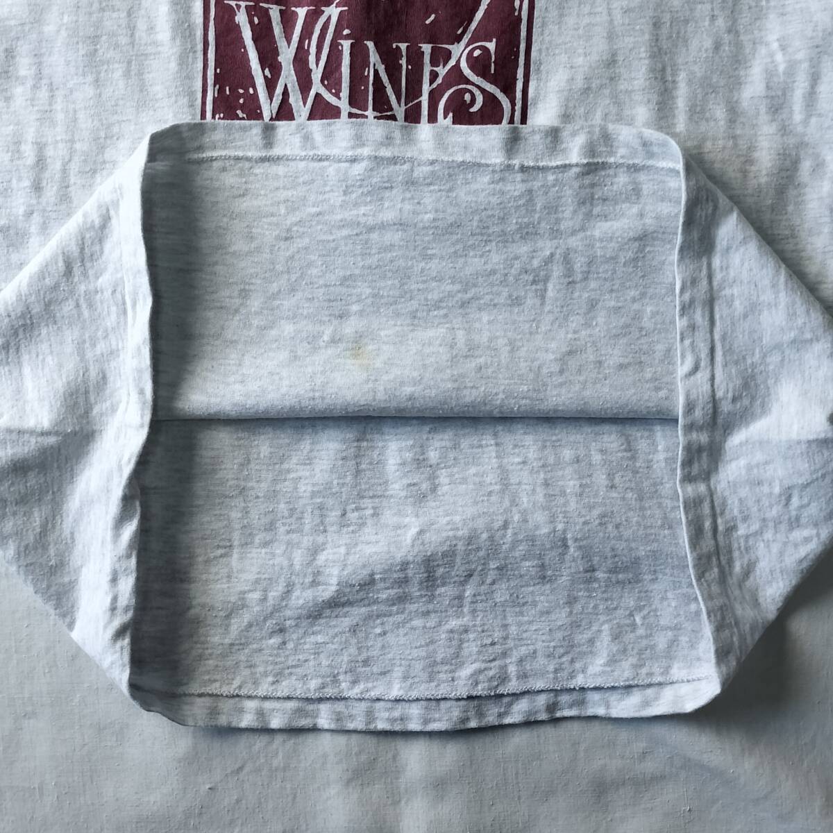 1990's MADE IN USA アメリカ製 Hanes プリントTシャツ ヴィンテージ グレー 表記Lサイズ 希少の画像8