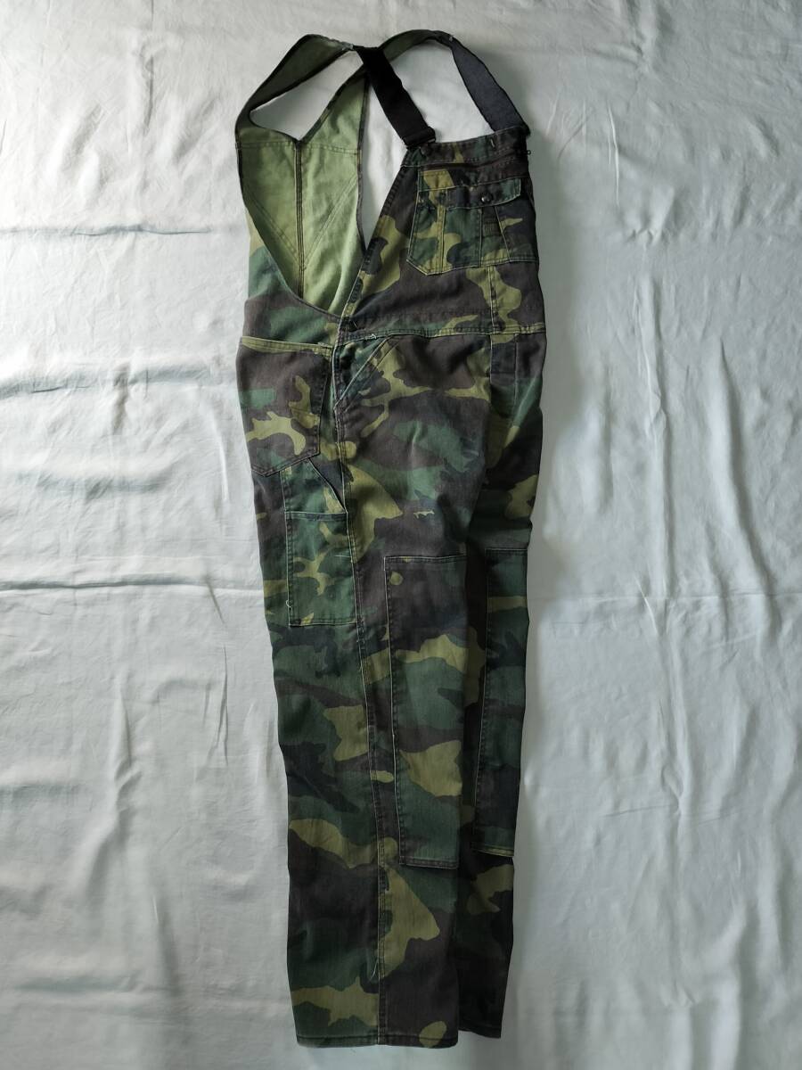 1980\'s MADE IN USA America made LIBERTY overall Vintage double knee wood Land duck camouflage American vintage rare 