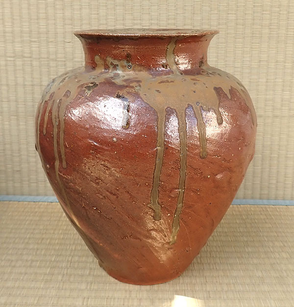  roasting thing [ Tokoname . Sawada -ply . work . vase height 30cm]. rice field -ply . Tokoname city designation less shape culture fortune flower vase flower go in flower raw peace . decoration thing decoration . ceramics antique old fine art 