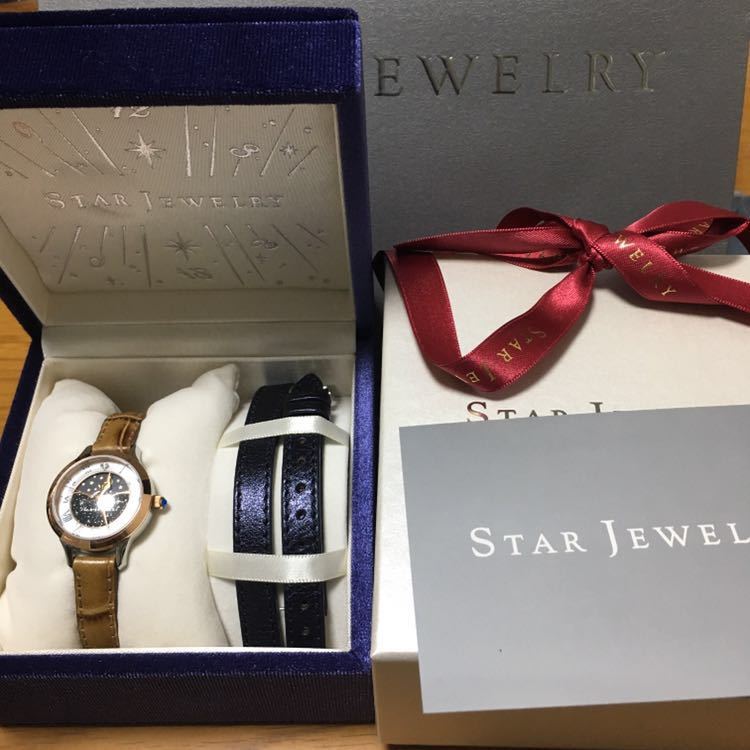  Star Jewelry wristwatch 2way double single strap new goods unused 