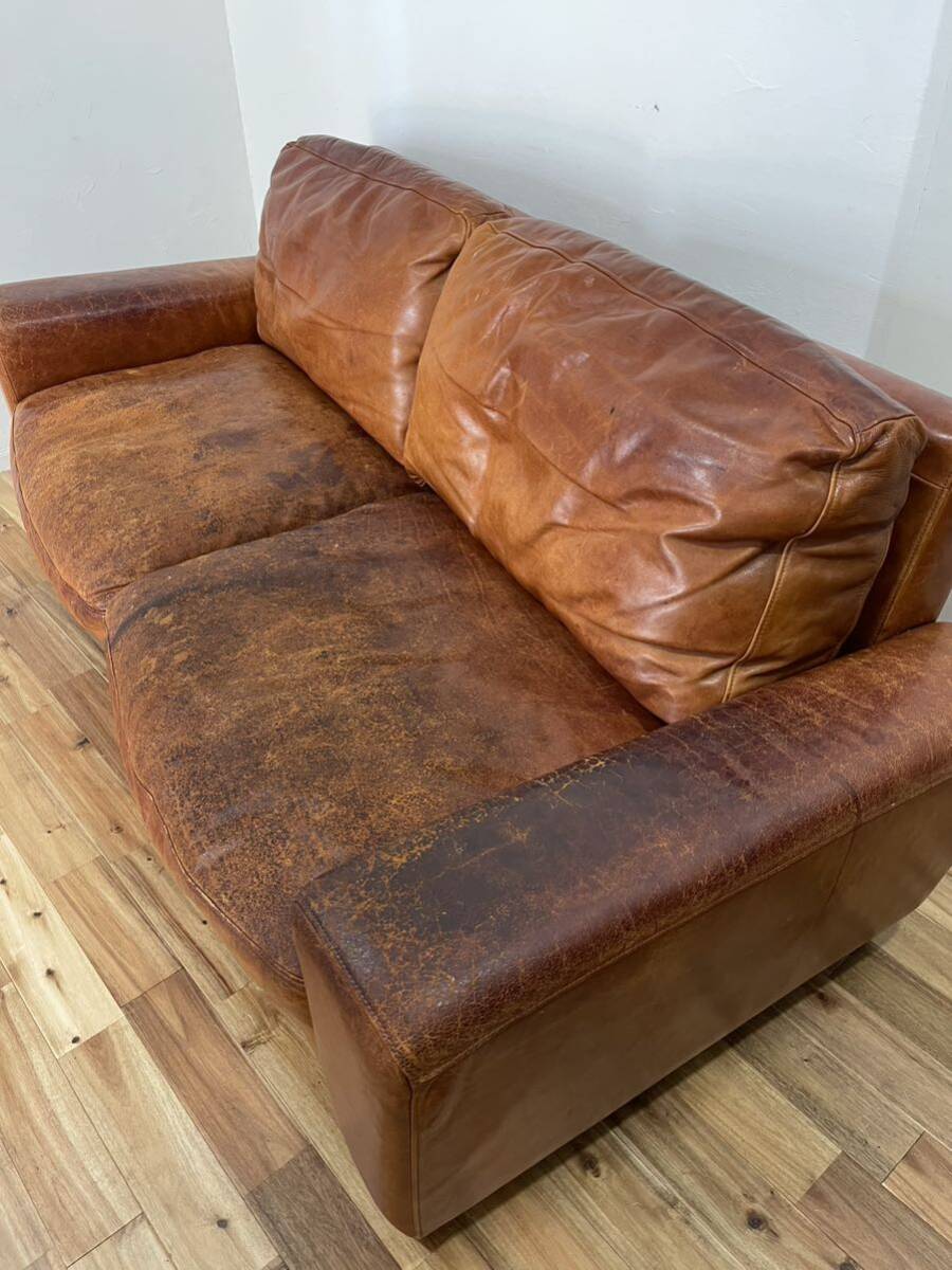 ACME furniture アクメ ファニチャー FRESNO SOFA フレスノ ソファ 3P 3人掛け 3シーター 本革 アメリカン ヴィンテージ ビンテージ 什器_画像5