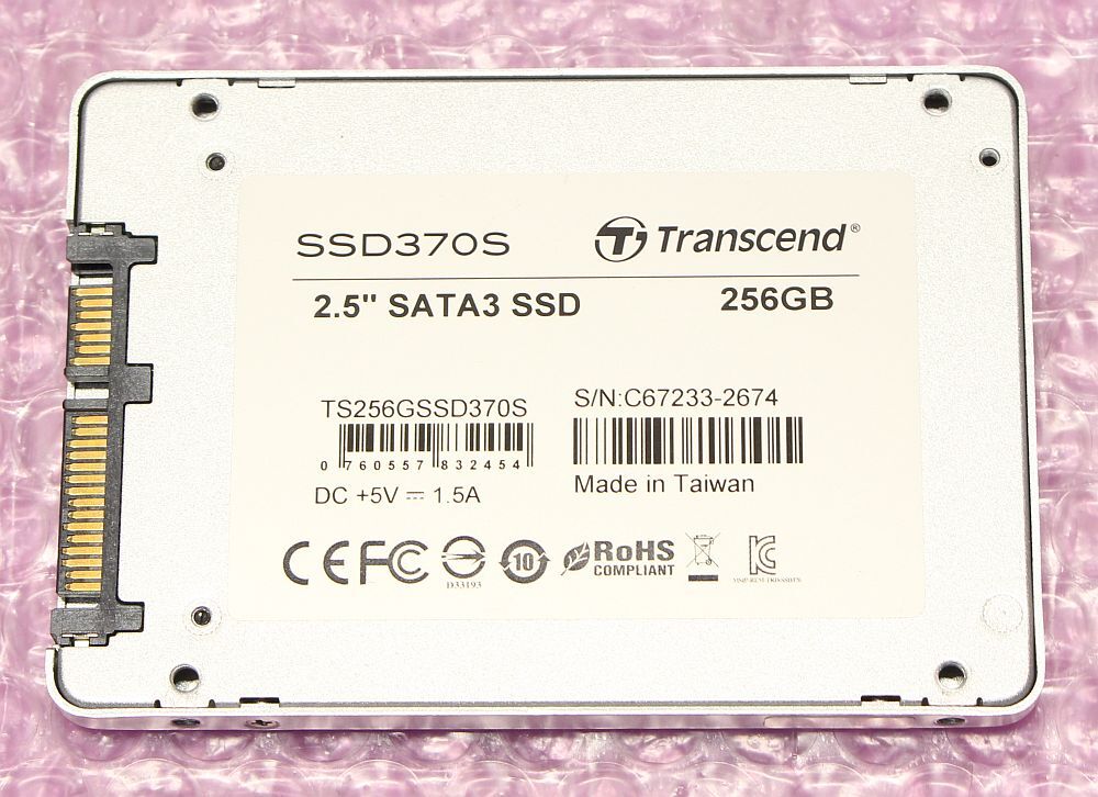 Transcend 2.5インチSSD 256GB TS256GSSD370S SATA 6Gb/s 7mm_画像4