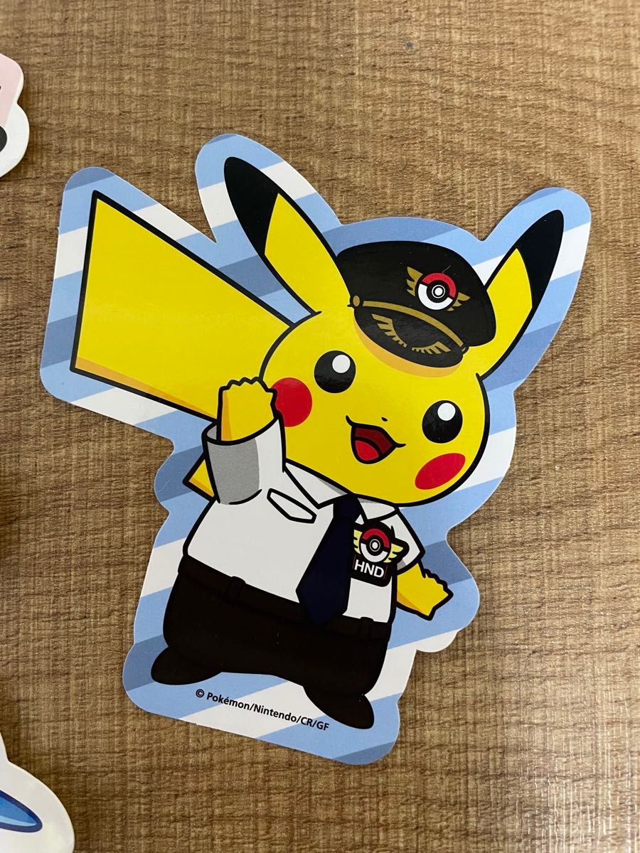 ポケモン　ポケモン自販機　ステッカー3枚セット　羽田限定　未使用品 シール ピカチュウ