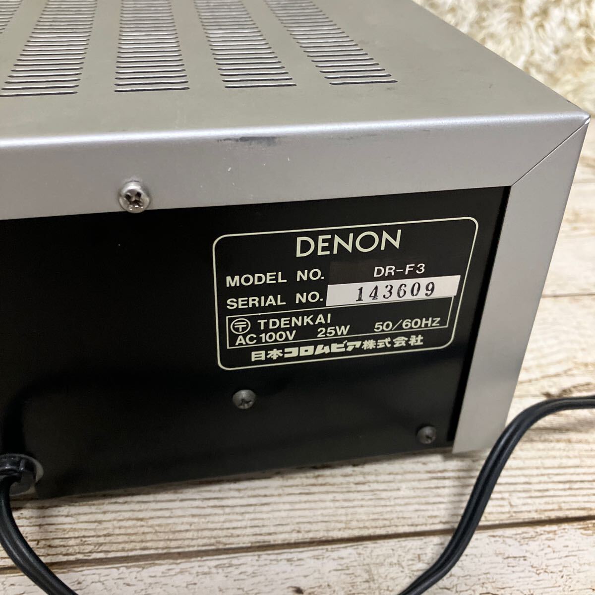 DENON DR-F3 カセットデッキ 簡易動作 ジャンクの画像10