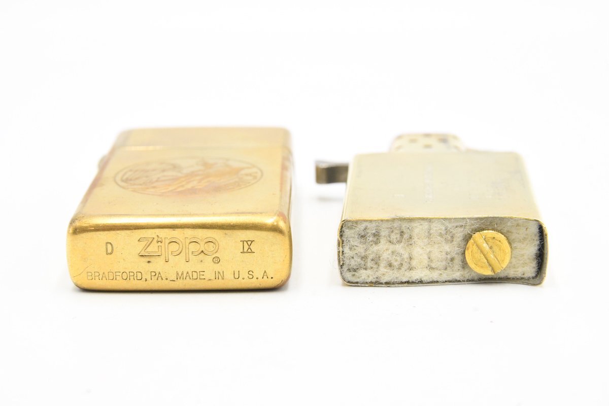 Zippo ジッポー SOLID BRASS AMERICA イーグル 鷲 ソリッドブラス オイルライター 喫煙具 20781715_画像7