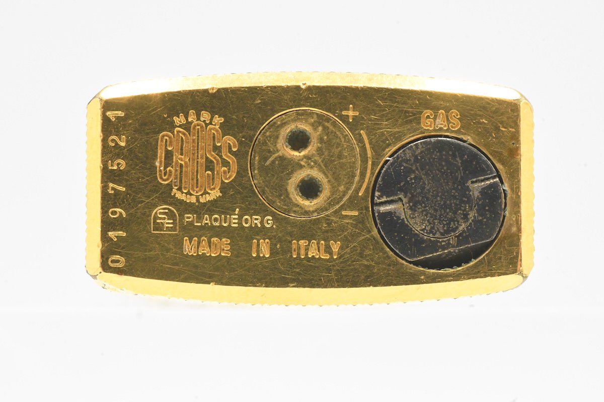 MARK CROSS マーククロス ガスライター ゴールドカラー PLAQUE OR G Made in ITALY ケース付き 20794622_画像5