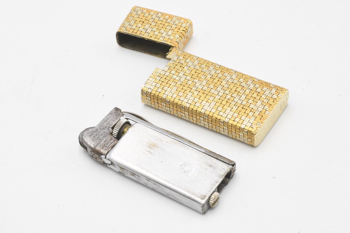 GUCCI Gucci 18K 750 gas lighter antique rare model smoking .2079330