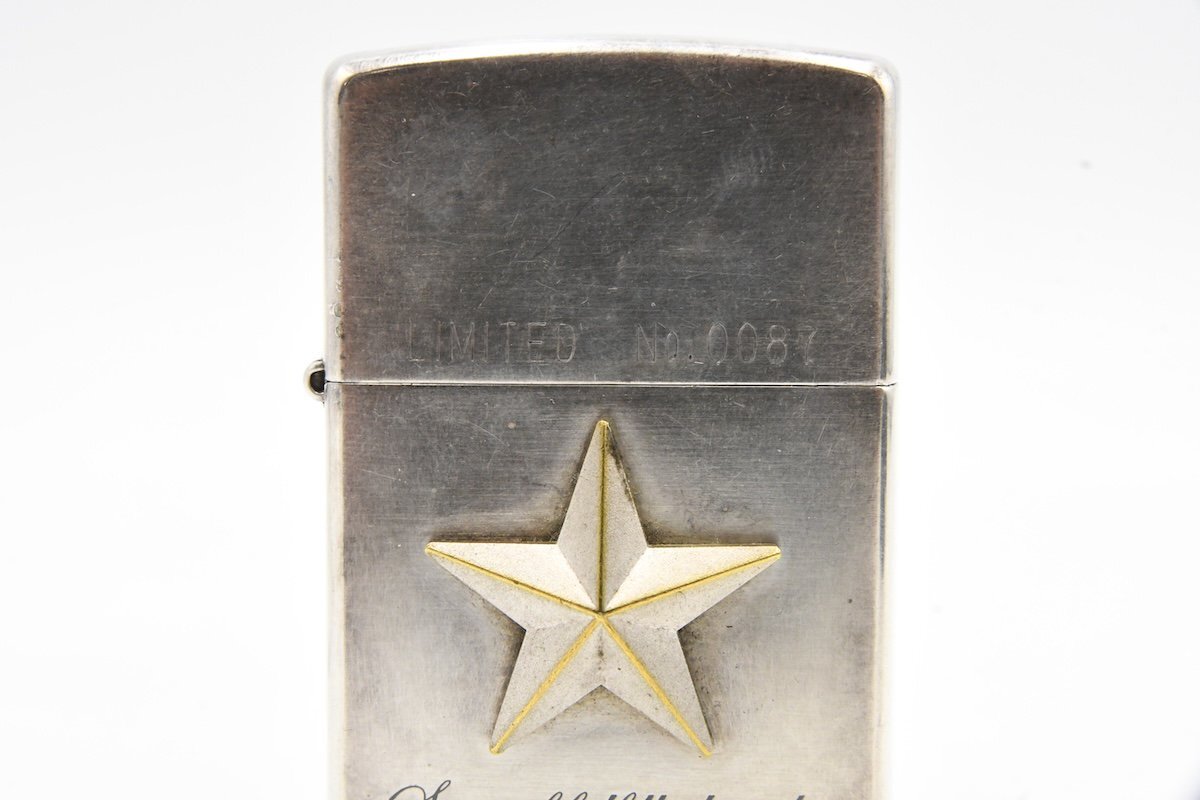 ZIPPO ジッポー Star of fulfilled wishes LIMITED No 0087 スター メタル J 02 喫煙具 箱付き 20795577_画像6