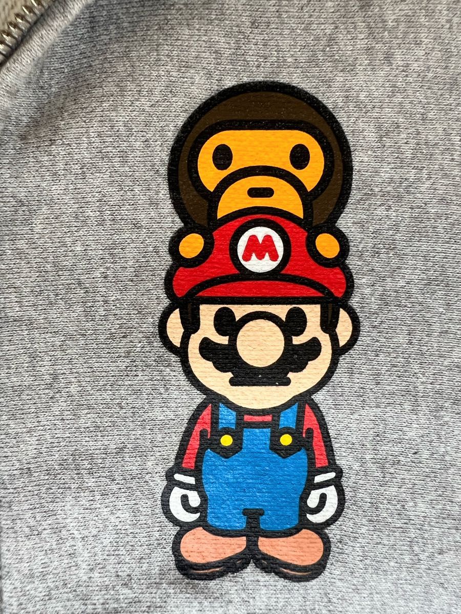 A BATHING APE (classics) BABY MILOとMARIOのコラボパーカー A BATHING APE (classics) BABY MILOとMARIOのコラボパーカー