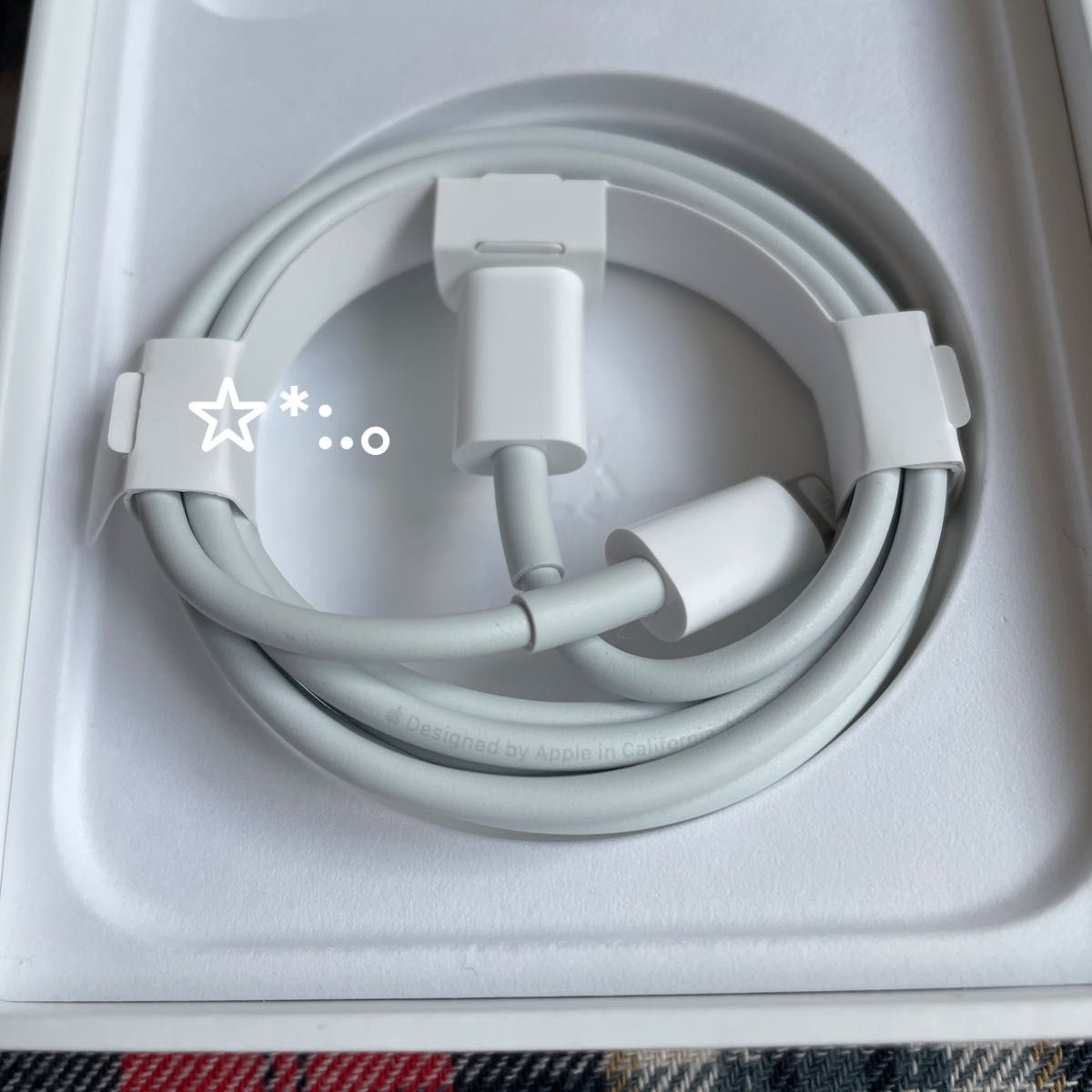 Apple iPhone充電器 タイプC ライトニングケーブル　純正品