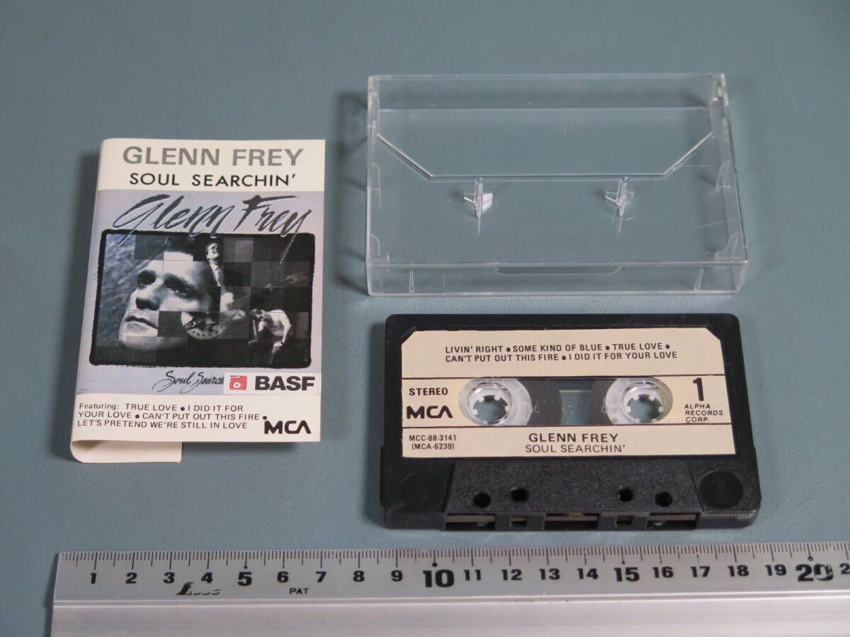 カセットテープ②グレン・フライ GLENN FREY【SOUL SEARCHIN'】ソロアルバム イーグルス MCA-88-3141 USED_画像2