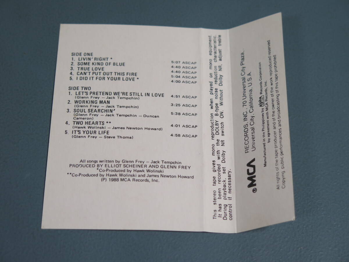 カセットテープ②グレン・フライ GLENN FREY【SOUL SEARCHIN'】ソロアルバム イーグルス MCA-88-3141 USED_画像8