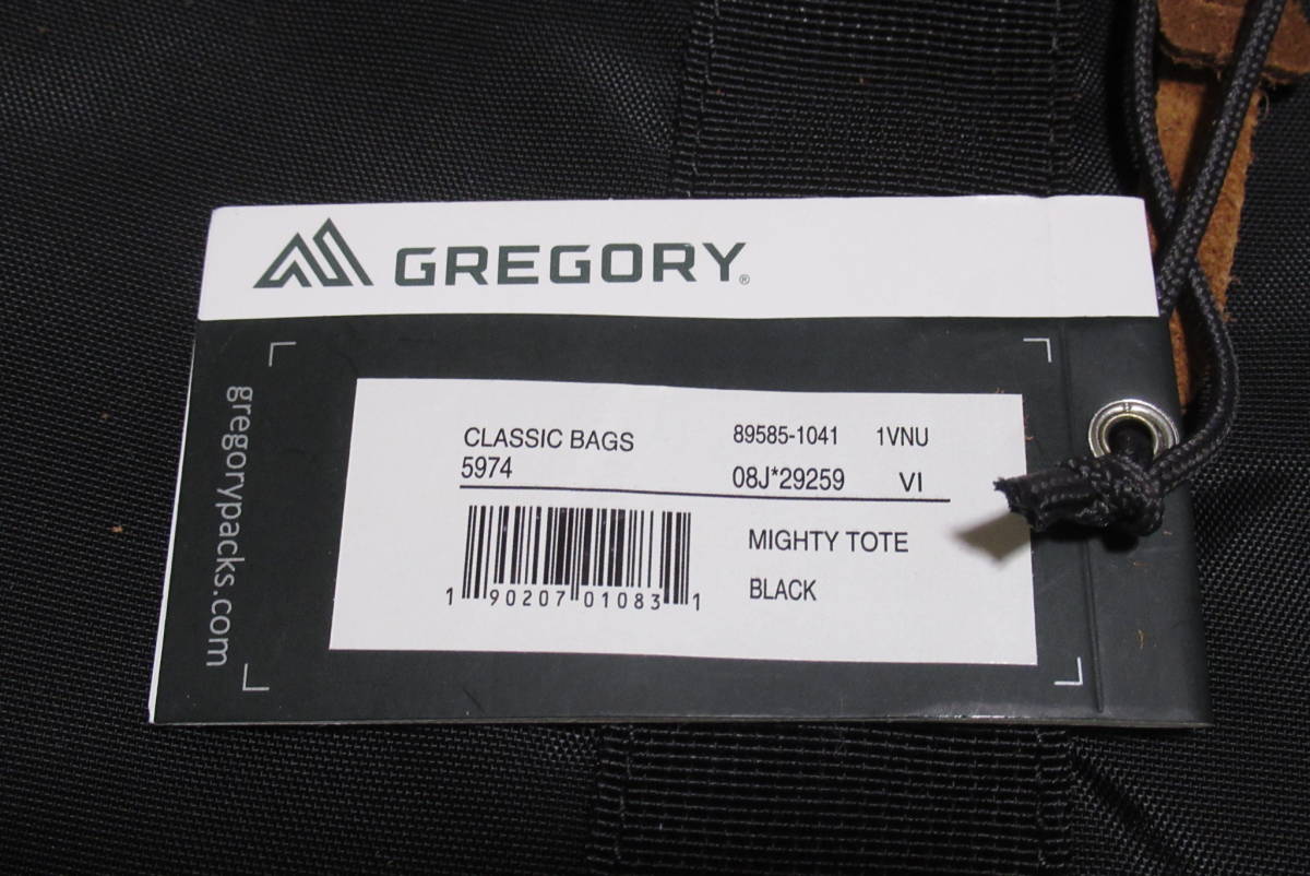 ★グレゴリー 【GREGORY】 マイティートートバッグ MIGHTY TOTE / ブラック_画像3