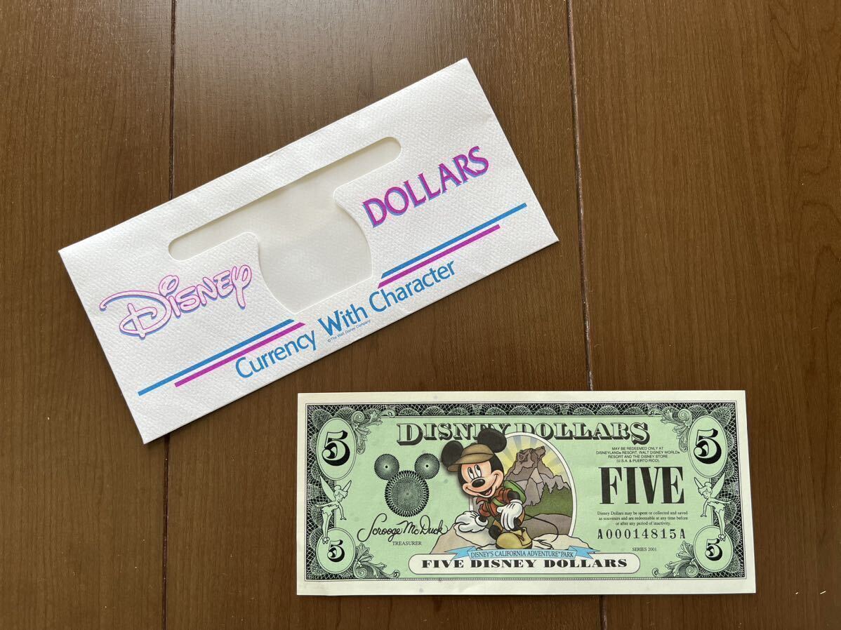  Disney dala-5 доллар .(2001 год версия )to отдых Mickey 1 листов 