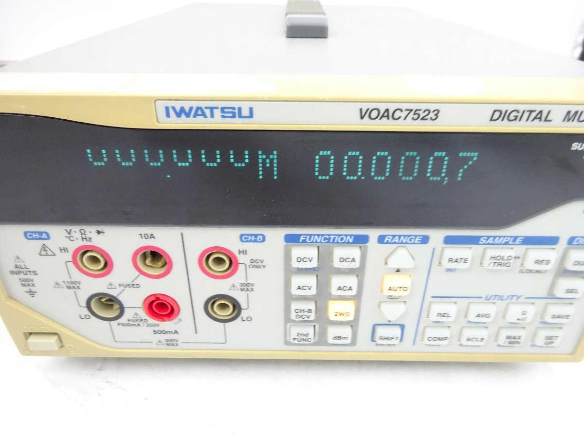 IWATSU digital multi meter VOAC7523 used 
