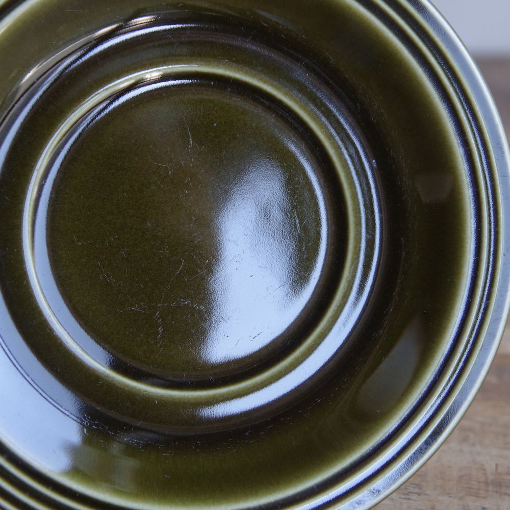 HORNSEA Heirloom ホーンジー エアルーム グリーン ソーサーのみ 2枚セット イギリス ヴィンテージ食器 代替 スペア リプレース レトロ陶器