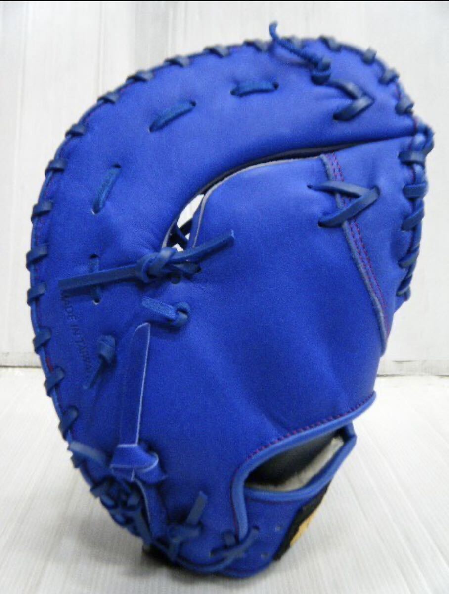 野球 グローブ未使用品　軟式 ゼット ZETT 80系列 BPGT-8013 M J BALL 牛皮 一塁手用 ブルー_画像3
