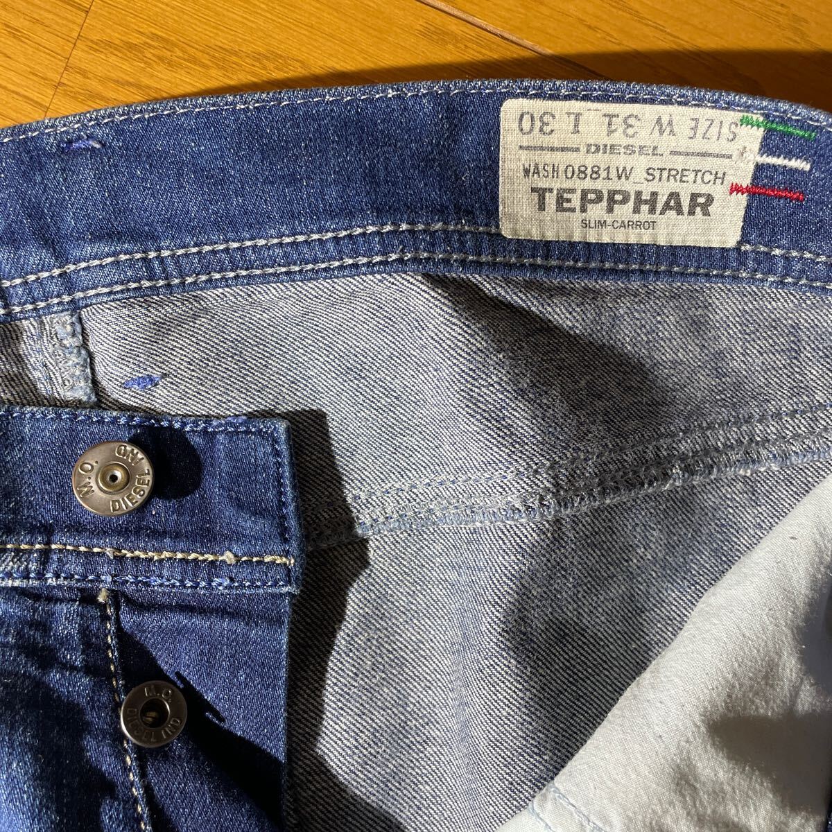 DIESEL TEPPHAR デニム ジーンズ スリムフィット _画像6