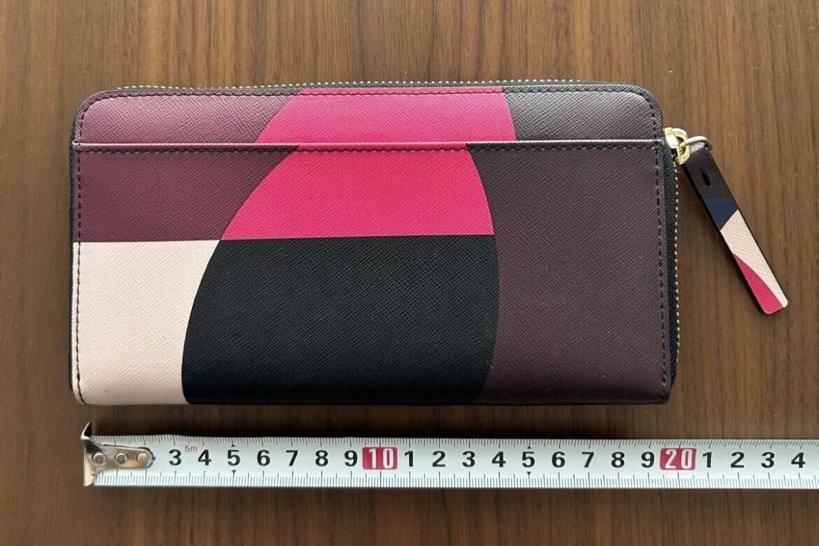 【中古】kate spade NEW YORK ケイトスペード ニューヨーク 長財布 ラウンドジップの画像3