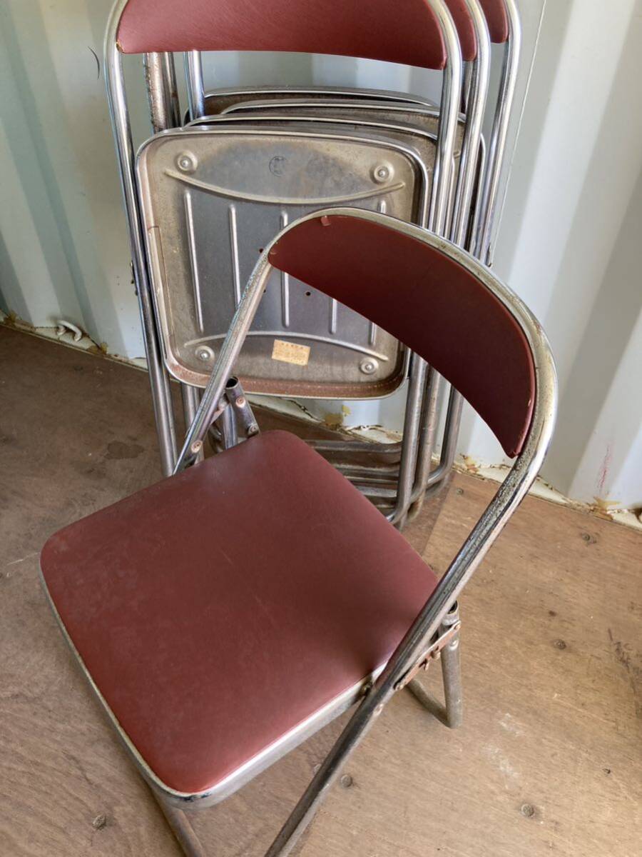  folding chair 5 set scratch, rust equipped 