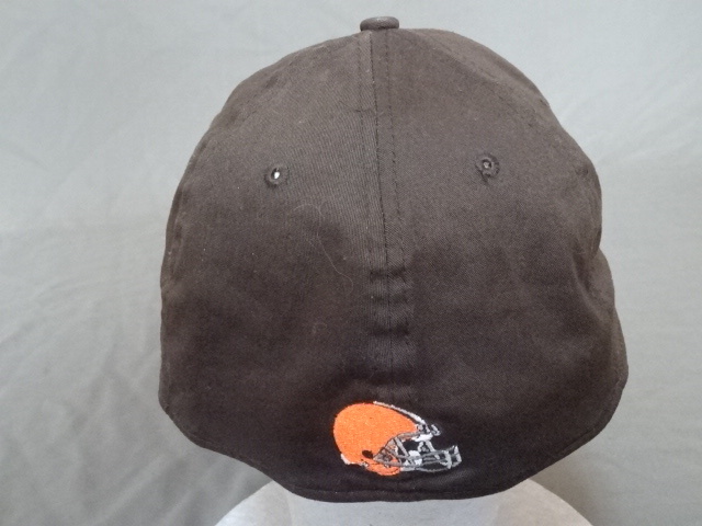 激レア USA購入【NEWERA】【39THIRTY】NFLアメフト クリーブランド ブラウンズ【Cleveland Browns】ロゴ刺繍入りキャップ 中古良品_画像6