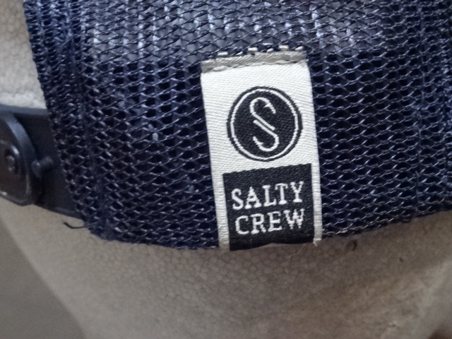 激レア USA購入 アメリカ カリフォルニア州サンディエゴ サーフ系アパレルブランド【SALTY CREW】ロゴワッペン付メッシュキャップ 中古良品_画像6