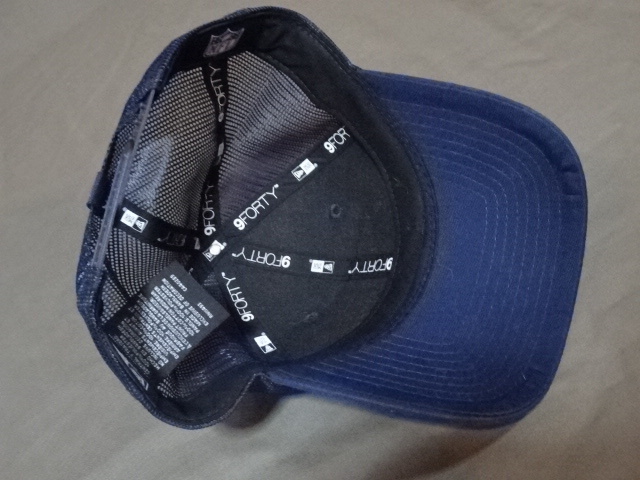 激レア USA購入【NEWERA】【9FORTY】 NFLアメフト ダラス カーボーイズ【Dallas Cowboys】ロゴ刺繍入り メッシュキャップ 中古良品_画像8