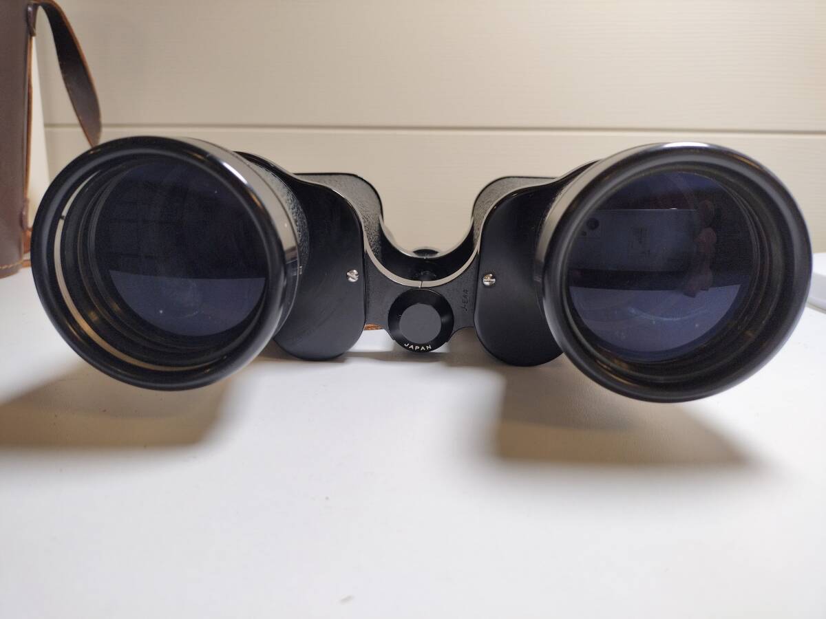 双眼鏡 Nikon ニコン 7×50 7.3° 日本光学 レトロ アンティーク ヴィンテージ 光学機器 純正革製ケース付き 現状品の画像3