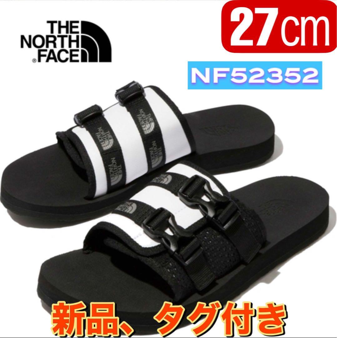 新品　ノースフェイス　サンダル ベースキャンプ ストラップ スライド27.0cm　NF52352　TNFホワイト×TNFブラック_画像1