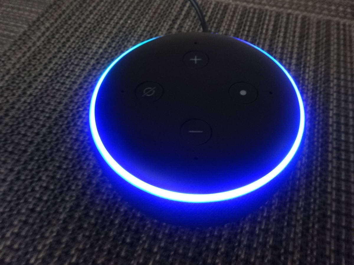 Echo Dot (エコードット)第3世代 - スマートスピーカー with Alexa、チャコール　中古　元箱あり_画像2